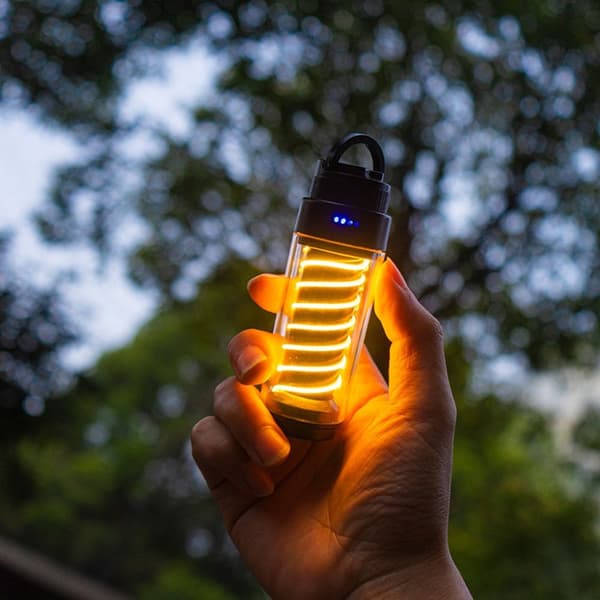 LED taskulamppu retkeilyvalo MUSTA Black