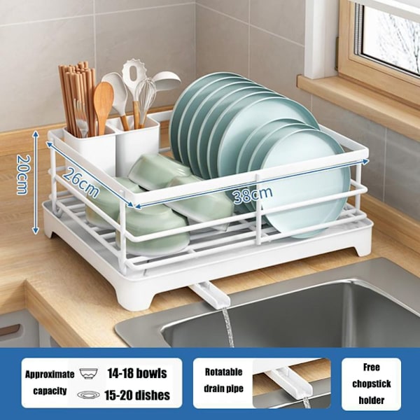 Diskställ Bestickkorg VIT WHITE