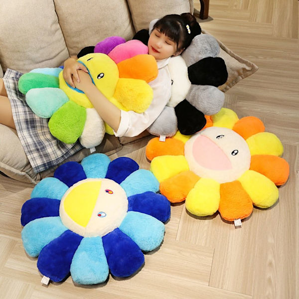 Smiley Face Sun Petal Pute Pute Pute MULTICOLOR 60CM multicolor 60cm