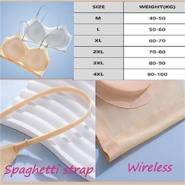 Saumattomat rintaliivit Push Up Bras PINK L Pink L