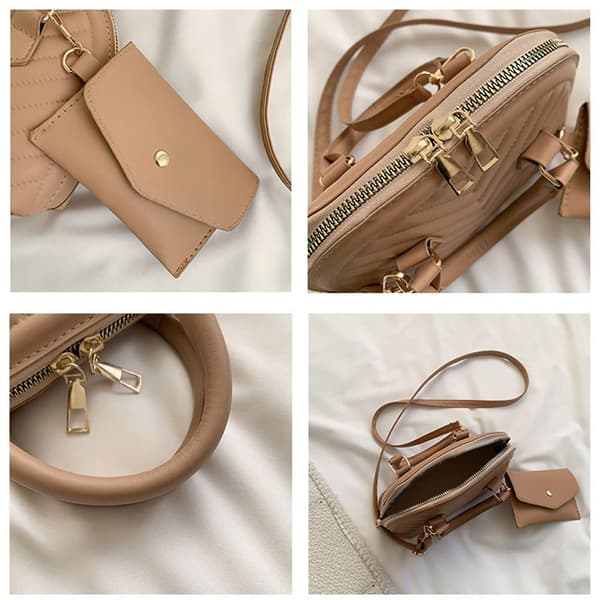 Crossbody Bag Shell Bag HVIT white