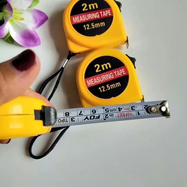 5 st 2M Mini Måttband Stålmaterial