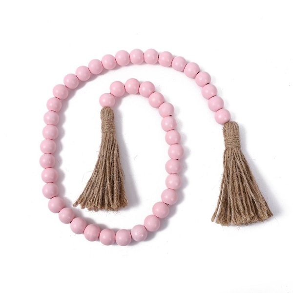 Wooden Beaded Garlands Farmhouse Beads Rustikk KAFFE coffee