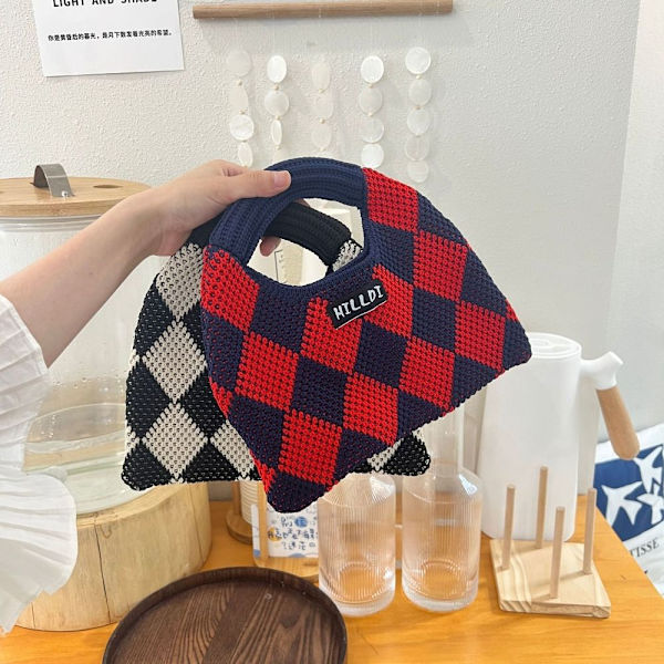 Kudottu laukku Crossbody Laukku PUNAINEN red
