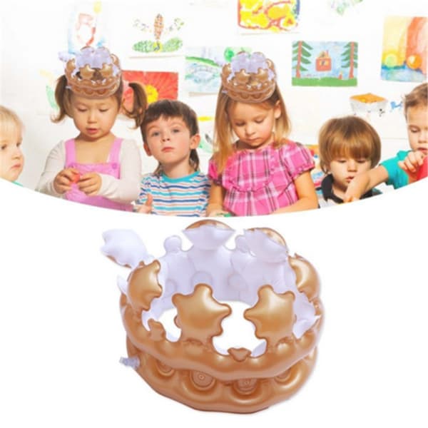 2 STK oppustelig krone oppustet hat DIAMETER-23CM Diameter-23cm