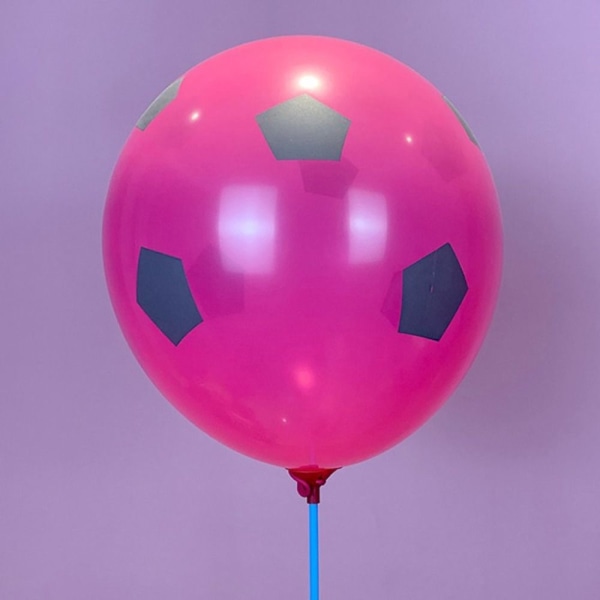 100 STK Fotballballonger Fotball Trykt MULTICOLOR multicolor