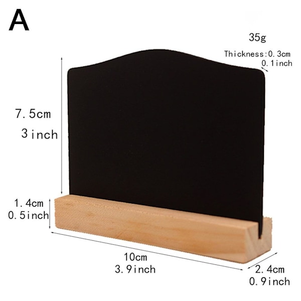 Mini Blackboard meddelandeskylt A A A