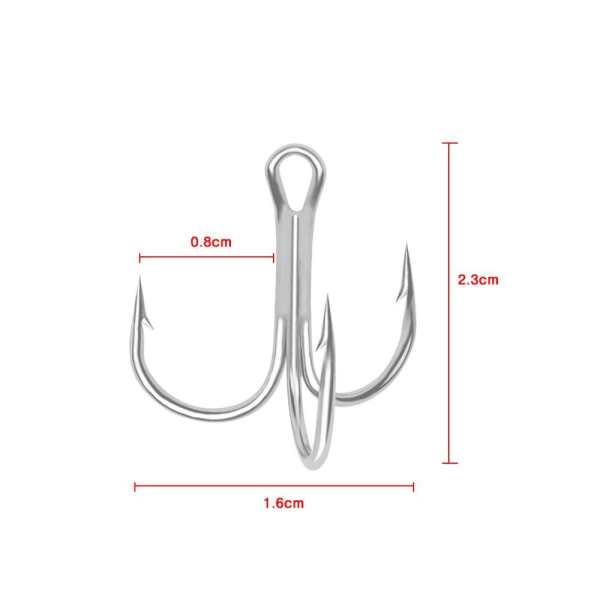 50 stk./sæt fiskekroge højkulstofstål 1 1 1