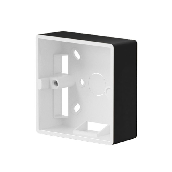 Afbryderstikdåse Ekstern Monteringsboks SORT 86X86X33MM black 86x86x33mm