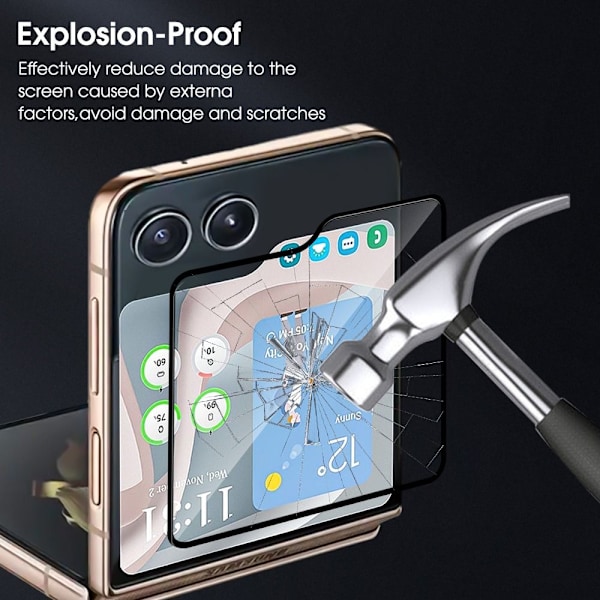 4stk Phone Flim Back Screen Cover SORT SORT Black