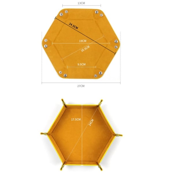 Terningbakke Bakkeæske GUL yellow