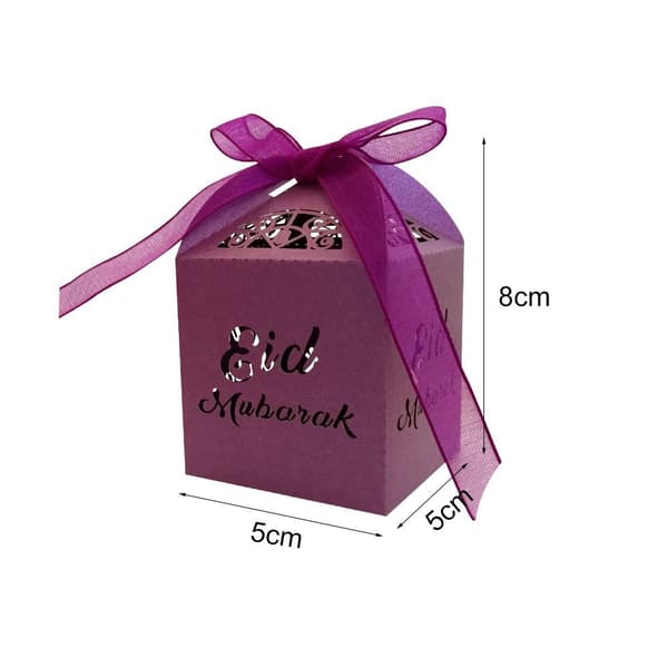 10 stk Eid Mubarak Slikæsker GULD