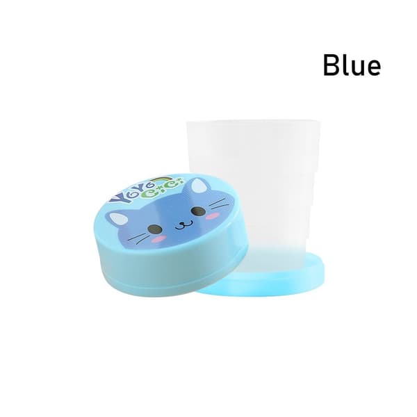 4kpl 100ml Water Cup Folding Cup SININEN SININEN Blue