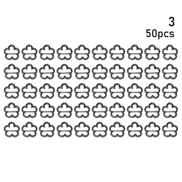50 st Tri-glide bältesspännen Dockväskor Spänne 3 3 3