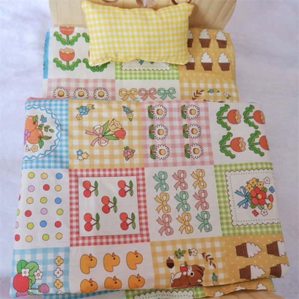 3 kpl / set 20 cm Nuket Nukkumistarvikkeet Patja Tyynypeitto 2 2 2