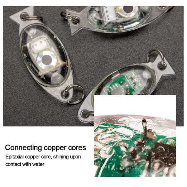 LED Lure Light Blinklampe RØD RØD red