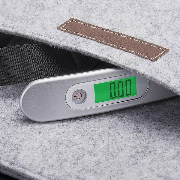 Digital Bagagevåg Elektronisk LCD-våg VIT White