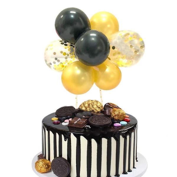Ballongkake Topper Bursdagsbarn 3 3 3
