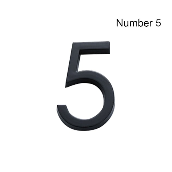 4 tum/10 cm Dörretikett Sifferetikett NUMMER 5 NUMMER 5 Number 5