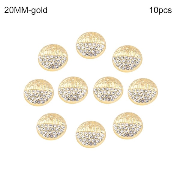 Metallinapit Paidannapit GOLD 20MM10KPL 10KPL gold 20MM10pcs-10pcs