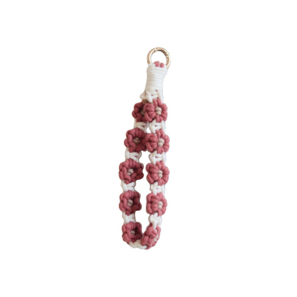 Stropp Håndledd Charm Heklet ROSA Pink