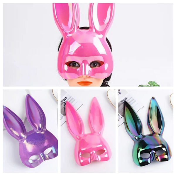 Cosplay Mask Face Cover VALKOINEN white