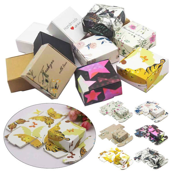 20 kpl/erä Kraft Paper Box Lahjapakkauslaatikot 20 KPL 05 20 KPL 05 20pcs 05