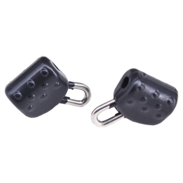 20 stk Abo Float Connectors Clear Snap SORT SORT Black