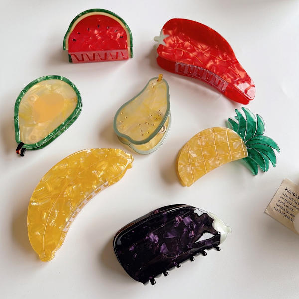 Grönsaksfrukt Hårnål Hårklämma C 11CM*3,6CM C 11CM*3,6CM C 11cm*3.6cm