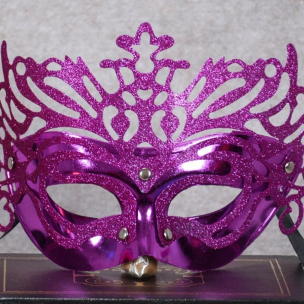 Party Mask Halloween Mask PURPLE PURPLE Purple