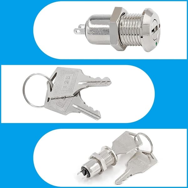 Tryckknappsbrytare 12mm 2 lägen