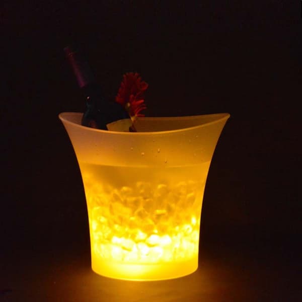 LED Ice Bucket Bordlampe BLÅ blue