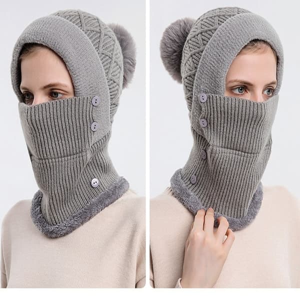 Ørebeskyttelse Ulllue Beanie Hat Skjerf HVIT White