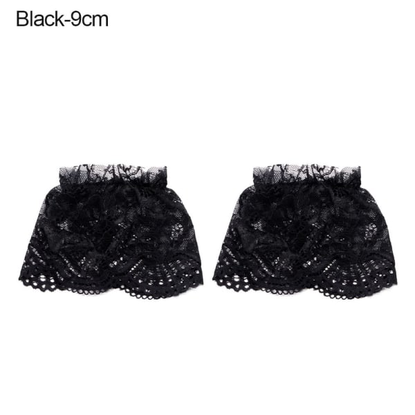 1 par falska ärmar Avtagbara ärmar SVART 9CM black 9cm