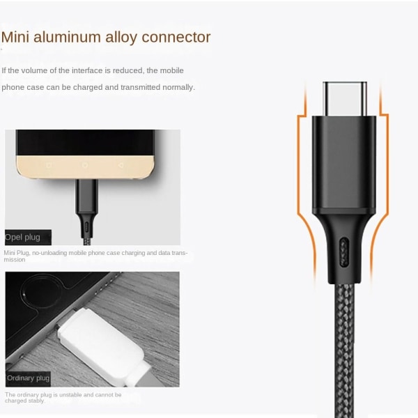 Hurtig opladning Type-C Datakabel GRØN TYPE-C TYPE-C GREEN TYPE-C-TYPE-C