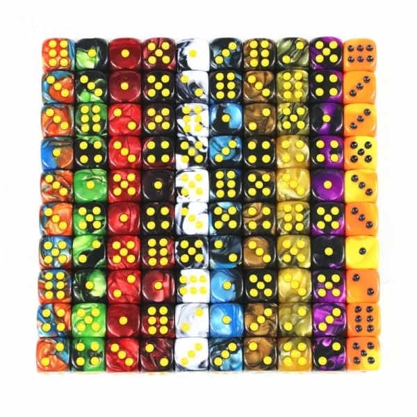 10 kpl / set DND Dice Polyhedral Dice STYLE 10 STYLE 10 Style 10