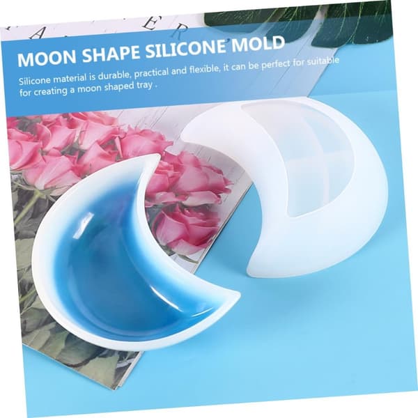 2kpl Moon Resin Molds Moon Molds Silikoni