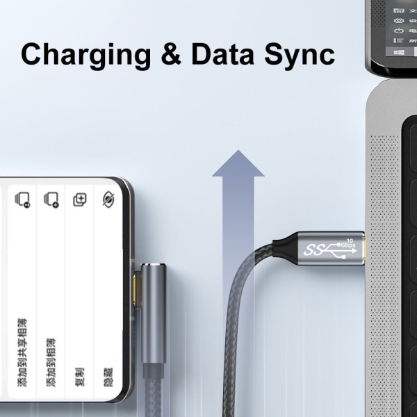 USB 3.1 Gen 2-kabel Typ-C till Type-C-sladd 0,5M 0.5m