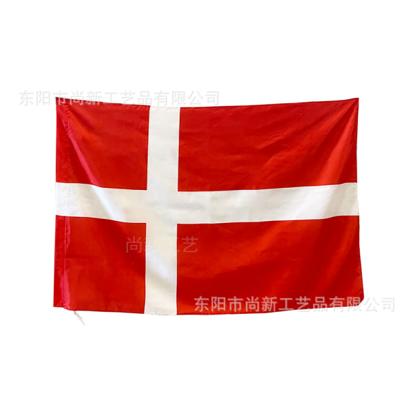 1PC Danmarks nationale flag for det danske landshold til UEFA Euro 2024 90*150cm