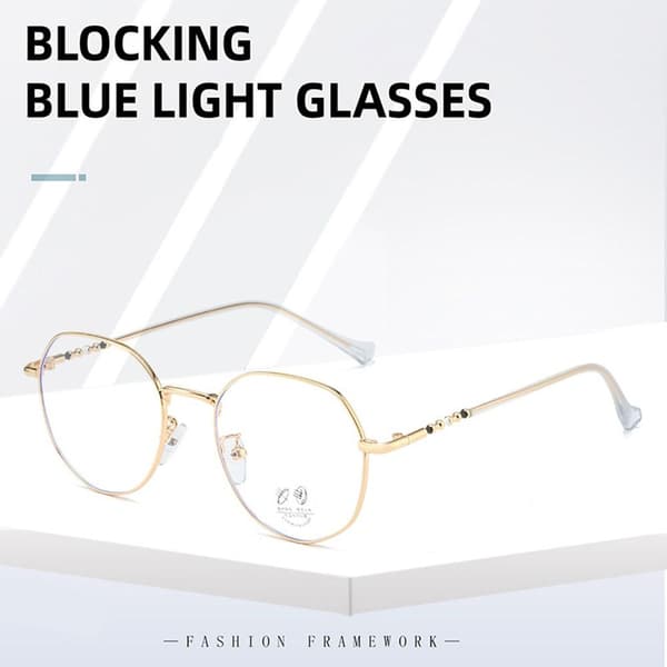 Anti-Blue Light Glasögon Överdimensionerade glasögon SILVER SILVER Silver