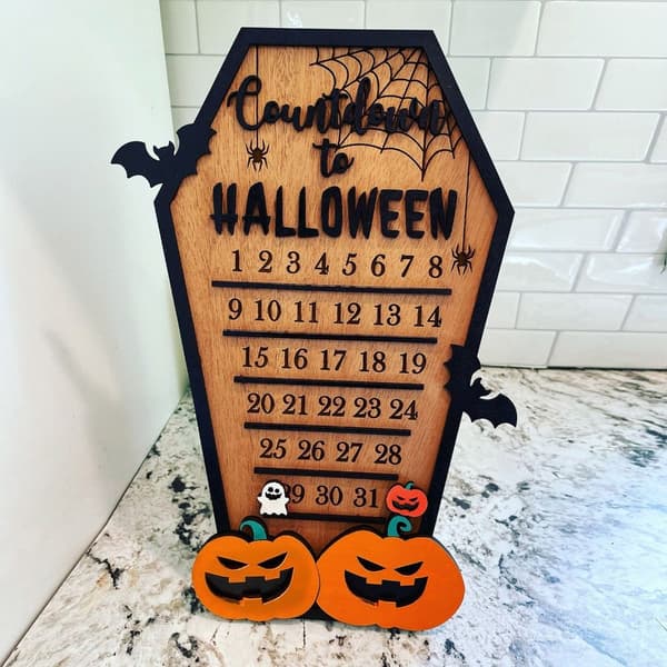 Halloween Advent Countdown Kalenteri Halloween kalenterit puinen