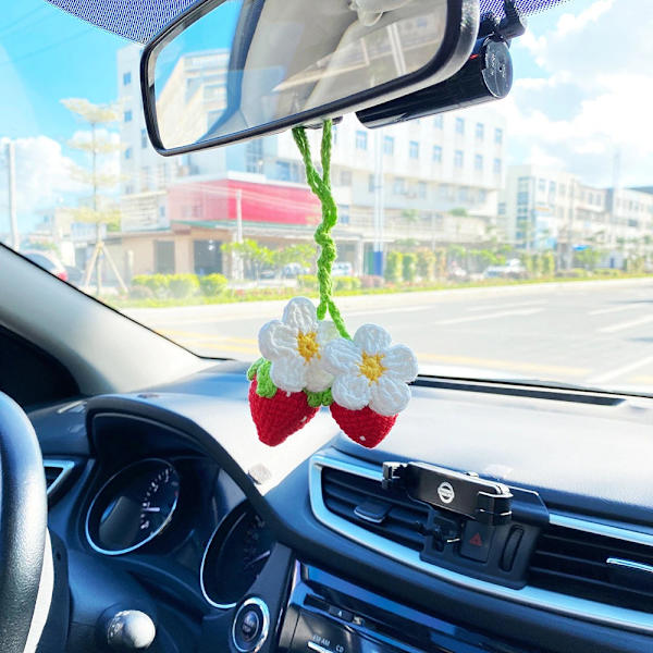 2kpl Strawberry Auton Riippuva Auto Decor VILLA purple