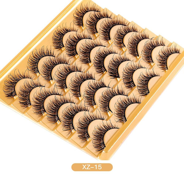 14 Par Lösögonfransar Mink Fransar XZ15 XZ15 XZ15