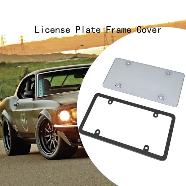 Nummerskylt Cover Nummerskylt Ram SVART PS PS BLACK PS-PS