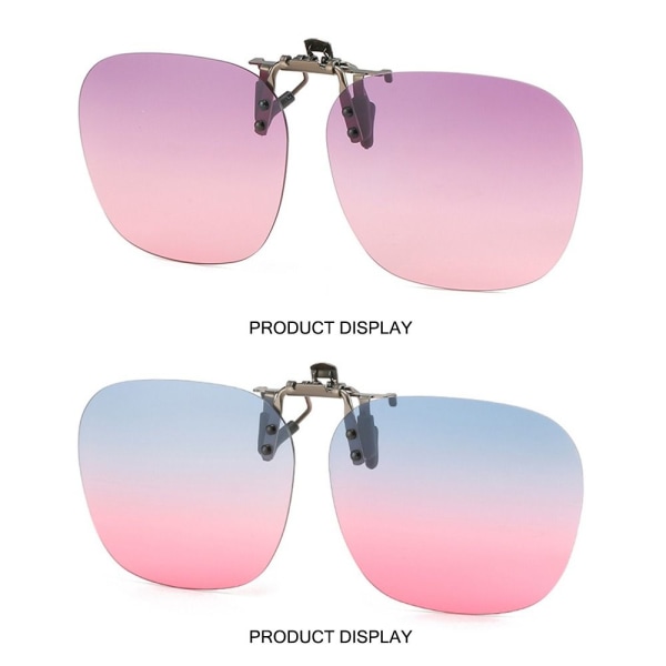 Clip-On polariserte solbriller Flip-up solbriller til Gradient Red