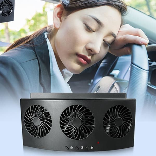 Biludstødningsventilator Billuftrenser SORT Black