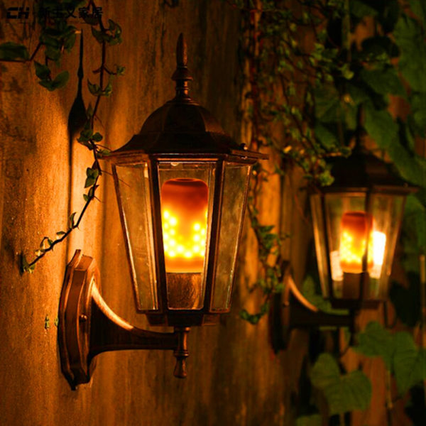 LED Flammeffekt Pære med Brændende Lys E14 E14