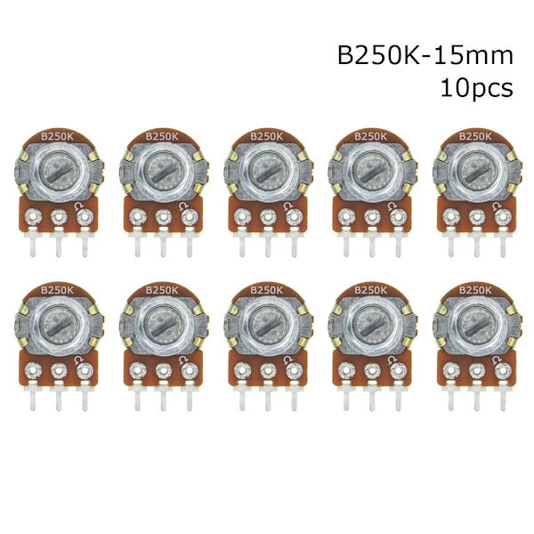 10 stk lineært potentiometer WH148N WH148 10 STK B250K-15MM 10 STK 10pcs B250K-15mm
