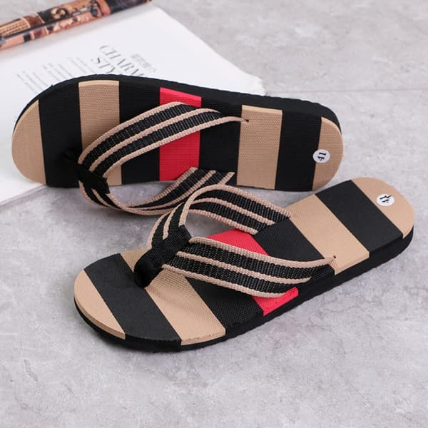 Mænd Hjemmesko Fritid Flip Flops SORT-43 SORT-43 Black-43