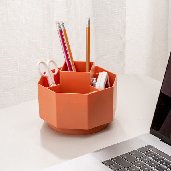 Roterande pennhållare Brevpapper Organizer VIT White